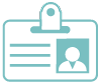 Medical professional badge icon